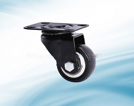 DT4.Q : Bánh PVC đen trắng 4 cm quay