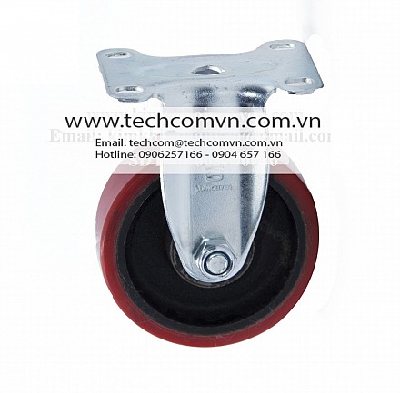 Bánh xe PU cốt sắt tải nhẹ 100